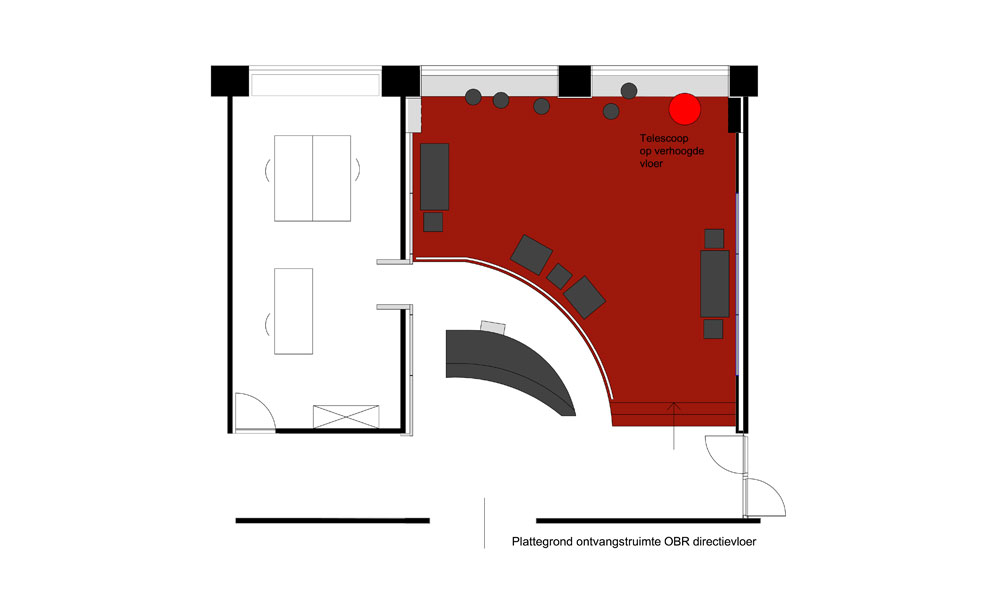 plattegrond ontwerp ontvangstruime OBR gemeente Rotterdam (maryam pans)